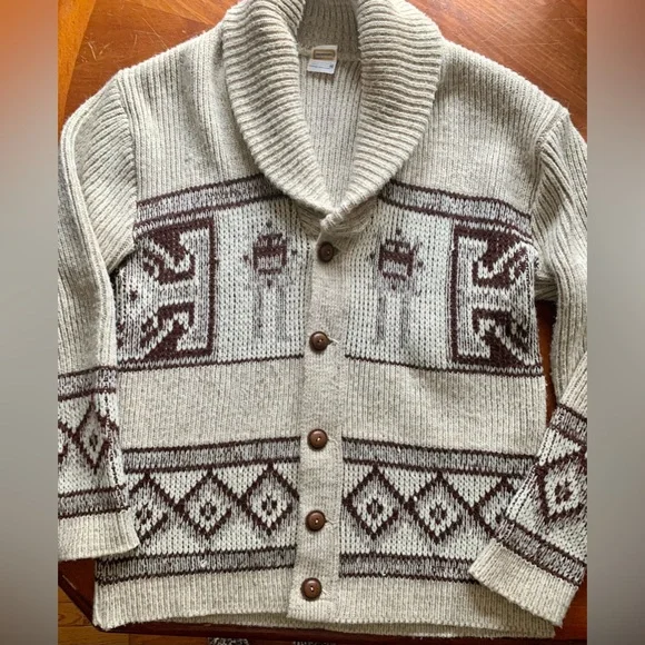 Cowichan Sweater Native American Cardigan Sweater Drummond